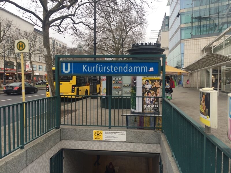 Kurfürstendamm Station interrail